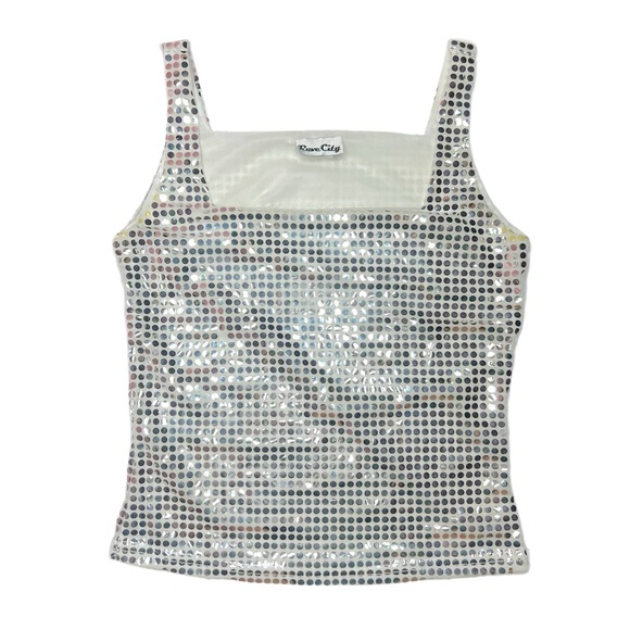 Rave City sparkly top Available in my closet thrift_spice also - Picture 2 of 4
